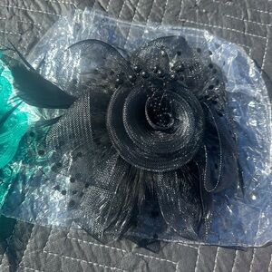 Black Mesh Hair Clip/headband